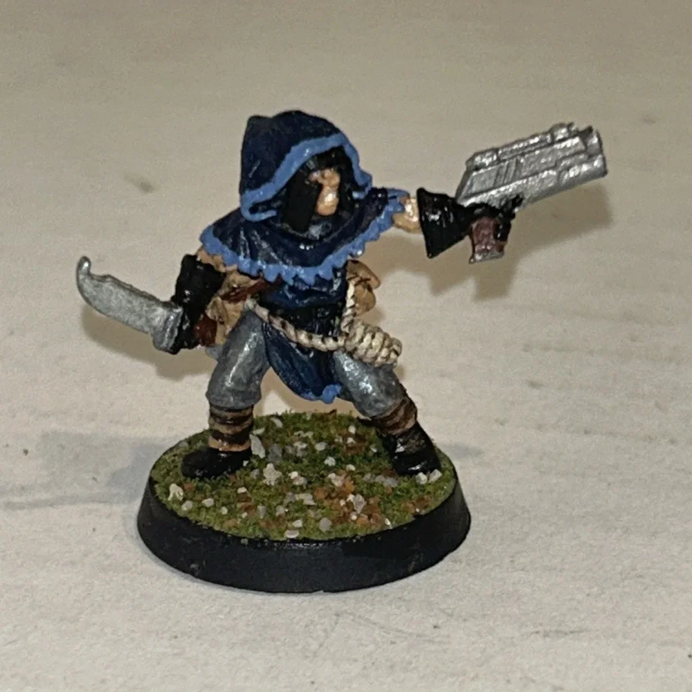Ral Partha Warhammer Metal Painted‎ Miniature Cawdor Leader Soldier With Gun